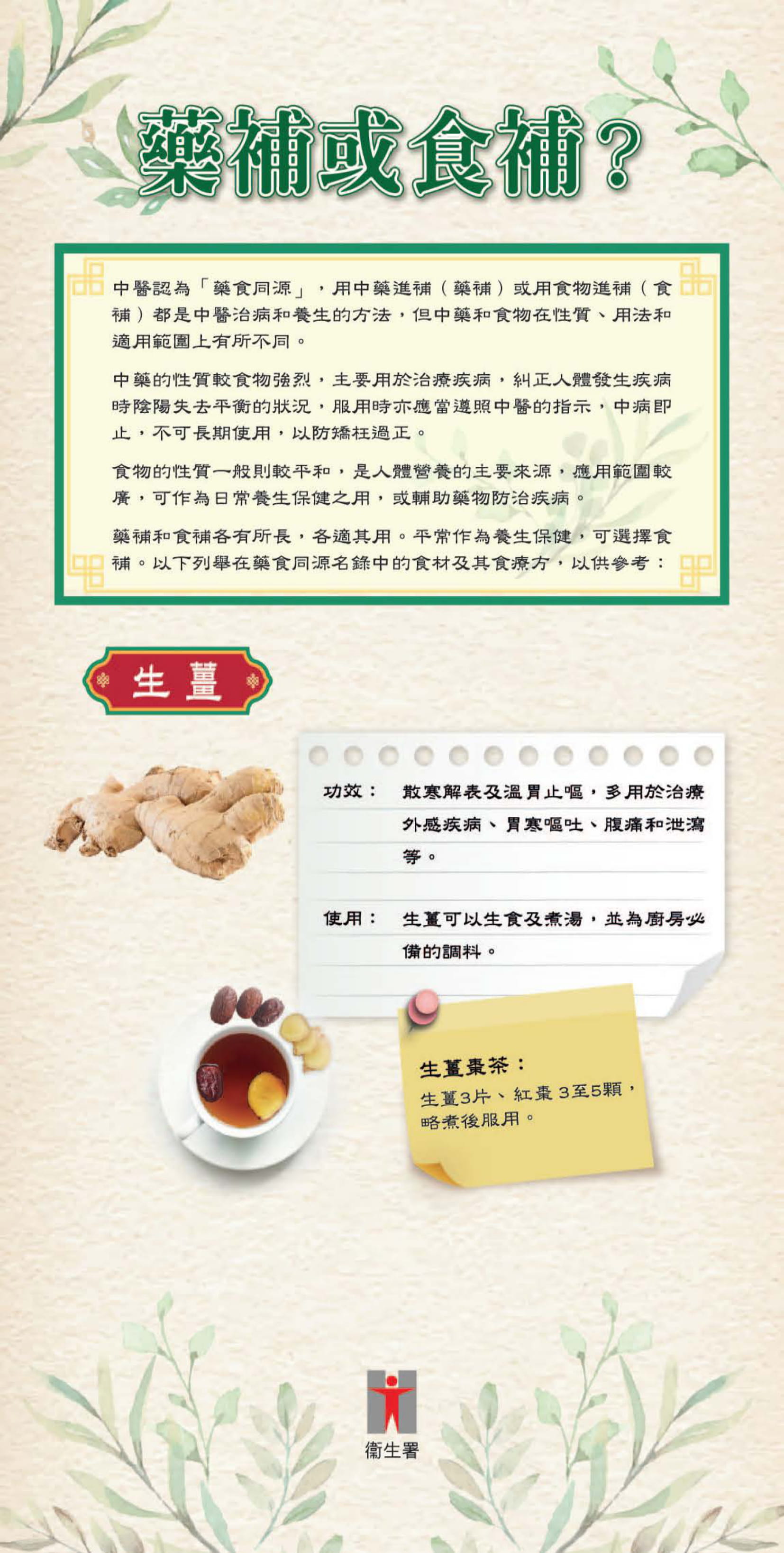 Herbal Tonics or Food Tonics? (Chinese version only)