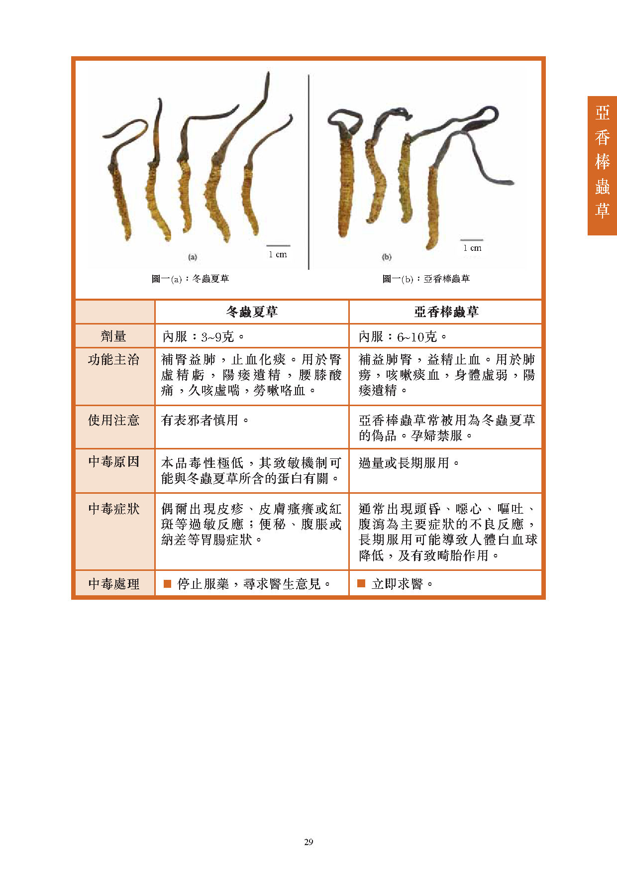 此圖片展示《曾與香港不良事件有關的中藥材參考資料》刊物的第29頁