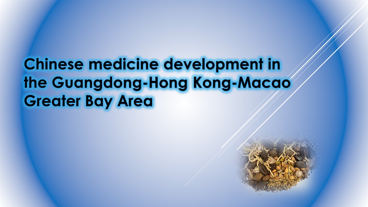 Chinese medicine development in the Guangdong-Hong Kong-Macao Greater Bay Area