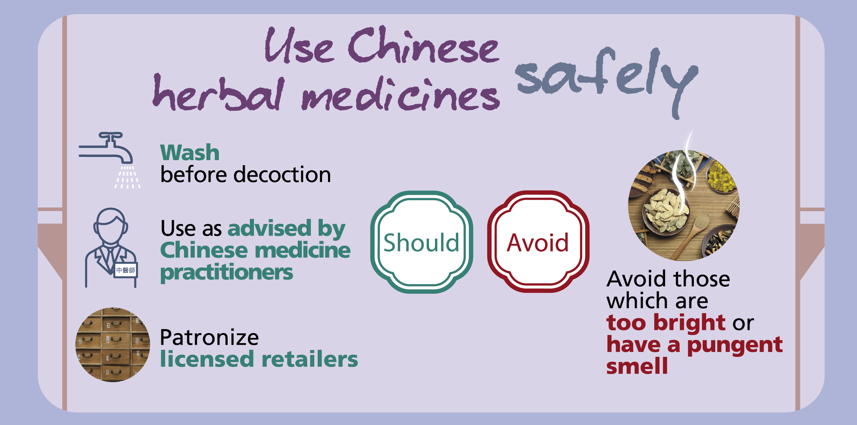 Use Chinese herbal medicines safely